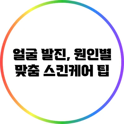 얼굴 발진, 원인별 맞춤 스킨케어 팁